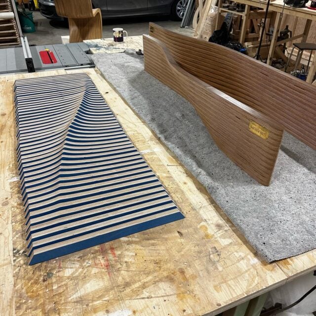 Work In Progress!! A few final pieces being prepared for delivery for the holidays. If you?re looking for a last minute gift for the person in your life who has everything and is hard to buy for, we still have a few pieces in our inventory that are ready to go!Stay tuned for finished photos of the blue one. This piece is going to ?!DM for details.